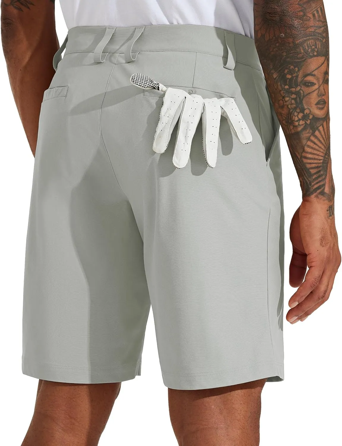 Willit Men's Golf Shorts Stretch Work Dress Shorts Quick Dry Hiking Athletic Casual Shorts with Pockets 10"