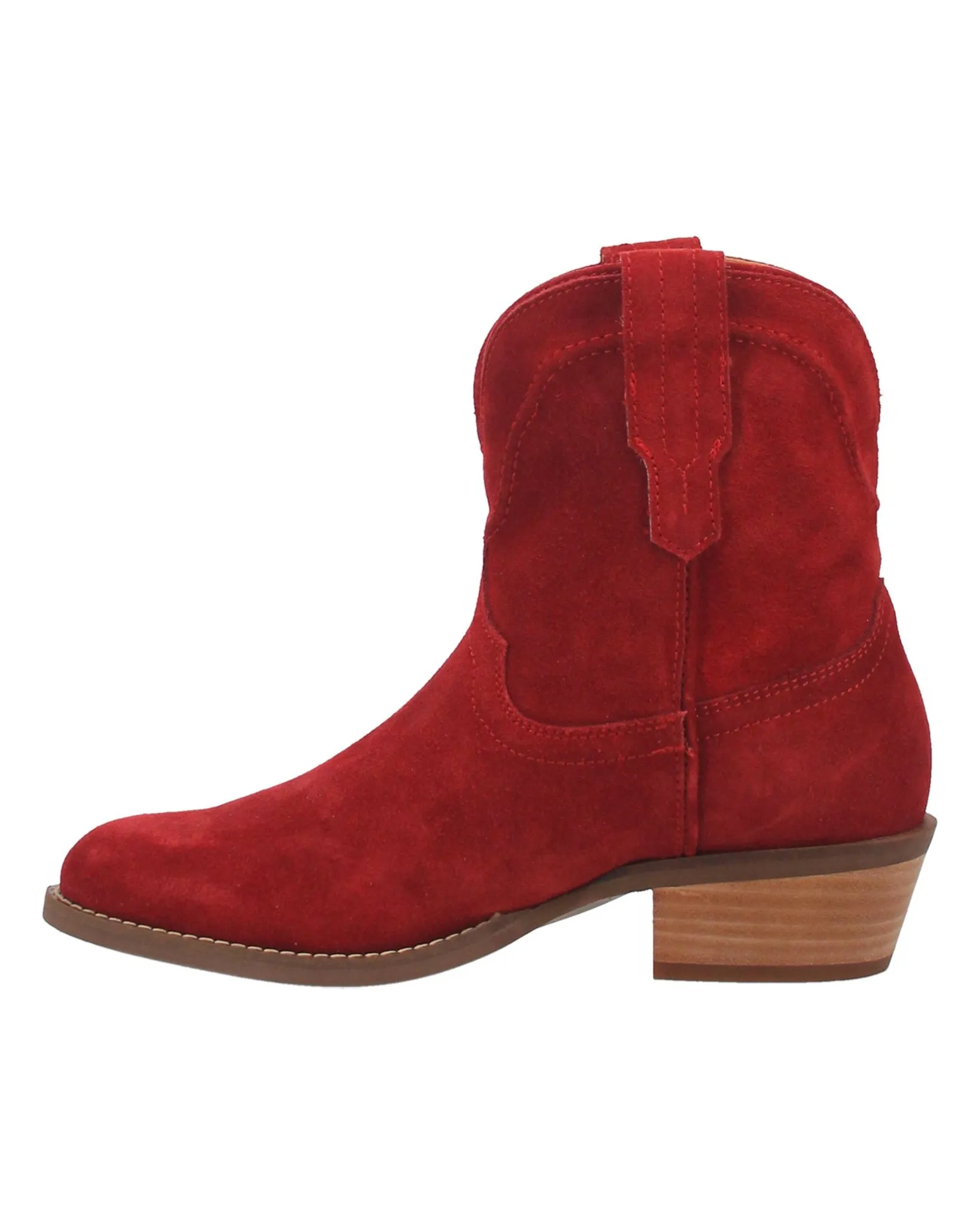 Women's Dingo Tumbleweed Suede Booties- Red