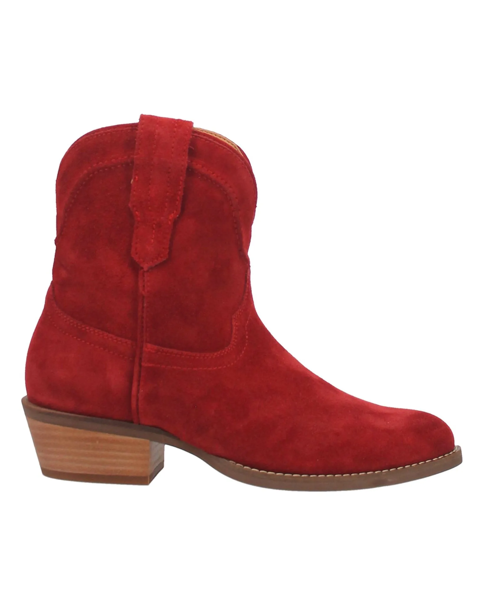 Women's Dingo Tumbleweed Suede Booties- Red