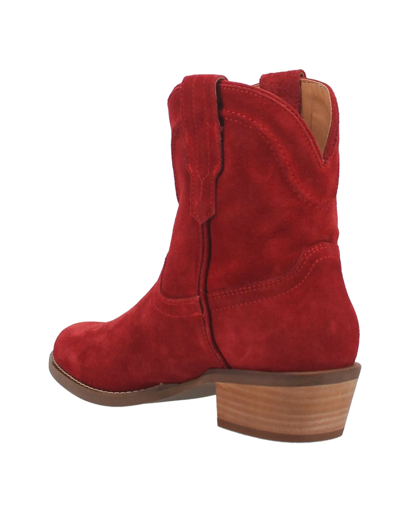 Women's Dingo Tumbleweed Suede Booties- Red
